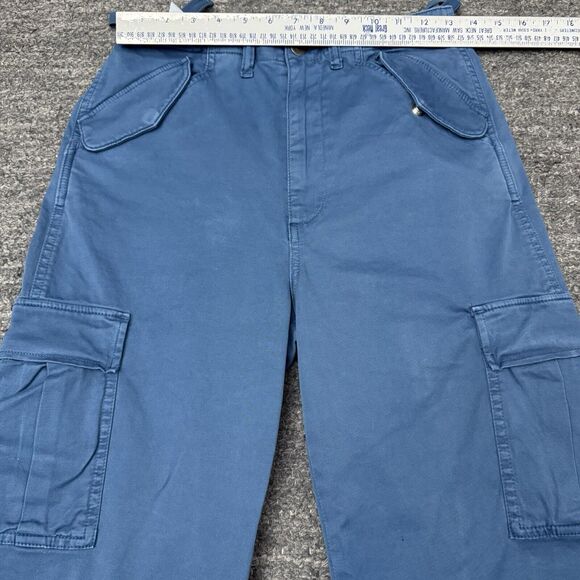 Stylish Blue Cargo Pants for Women - Picture 6 of 14